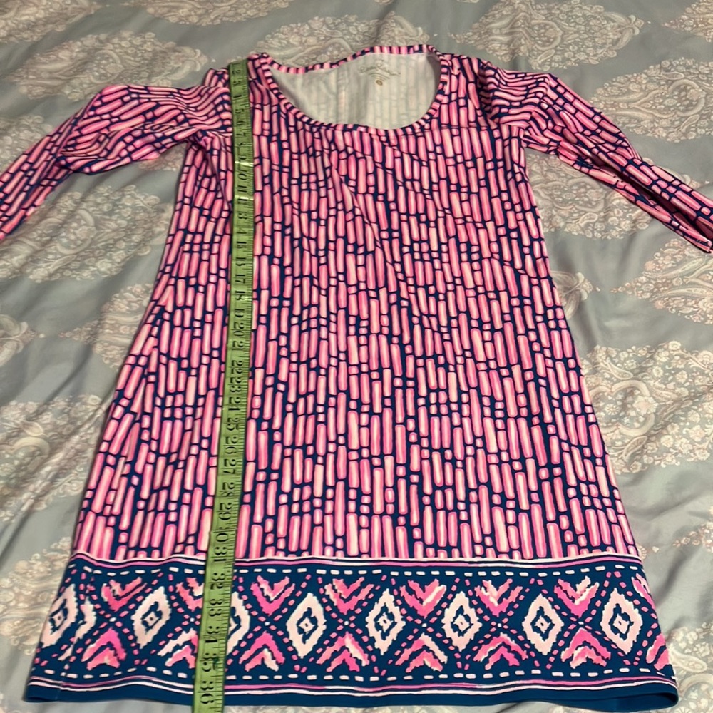 Lilly Pulitzer Mandevilla Beacon dress pink & blue stretch NWOT S - Picture 7 of 10